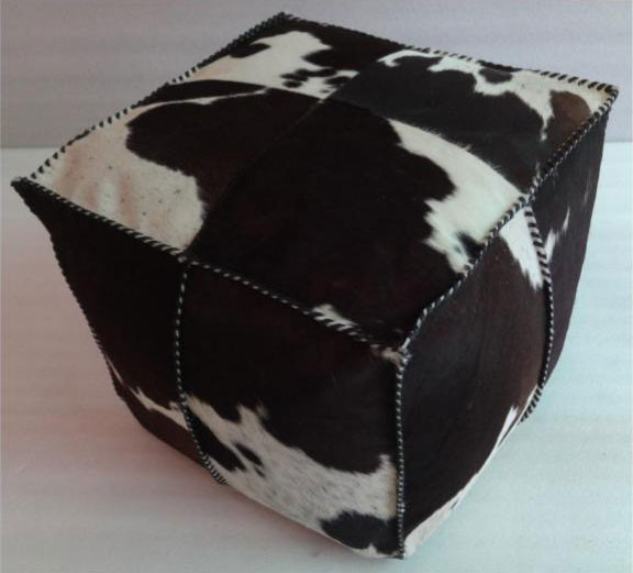 Black White SQR Pouf